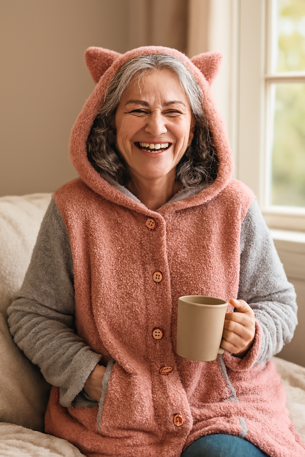 Olivia | cosy Cat Ear Hoodie - Elegant Comfort for Autumn & Winter