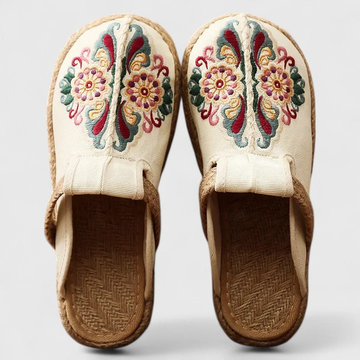 JEMIMA | COMFORTABLE HANDMADE FLORAL MULES