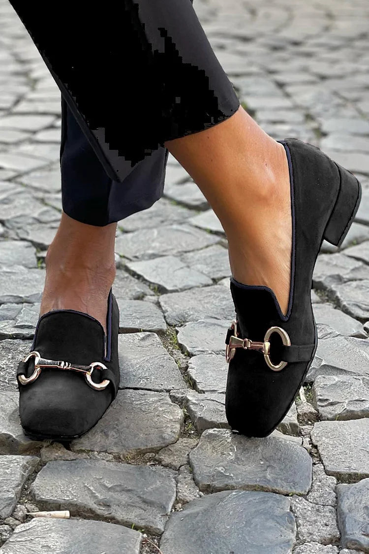 LEONORA LOAFERS WITH GOLDEN BIT