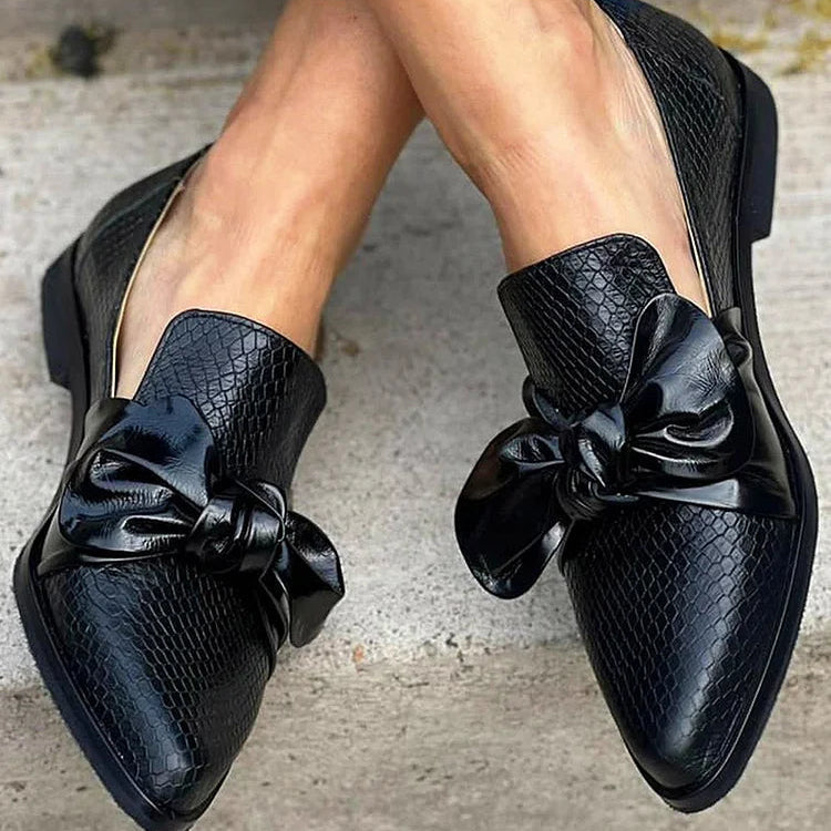 LEONORA LOAFER WITH SHINY BOW
