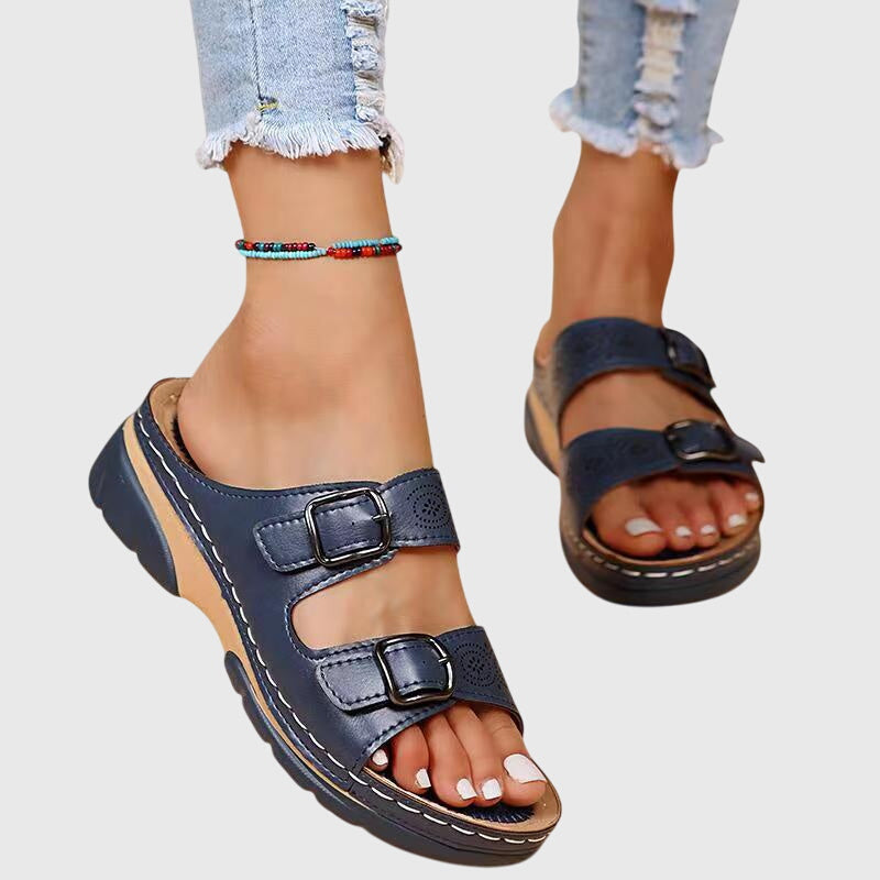JOLANDA | ORTHOPEDIC LEATHER SANDALS