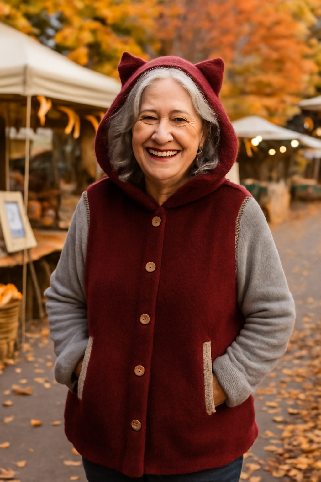 Olivia | cosy Cat Ear Hoodie - Elegant Comfort for Autumn & Winter