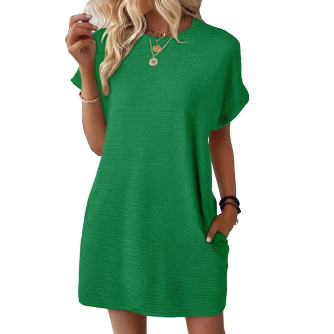 LYNN™ – Casual Minimalist Round Neck Summer Dress