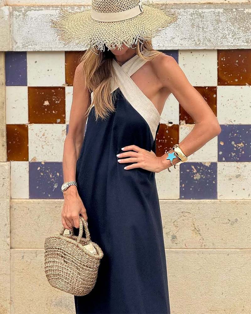 Norma | Cross Neck Dress