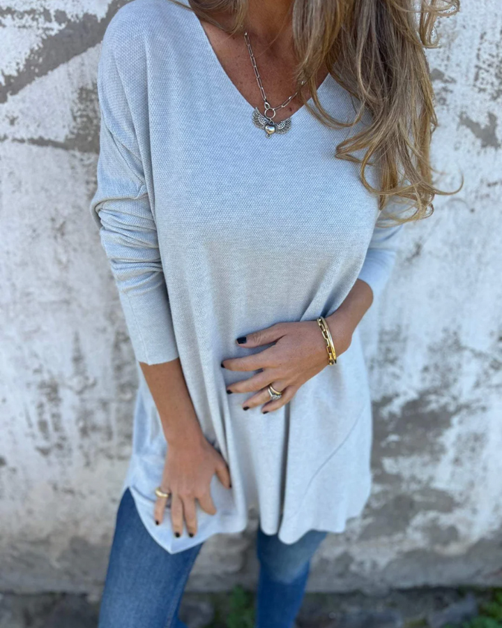 Cecile | Soft Drape V-Neck Top - Flattering in all the right places.