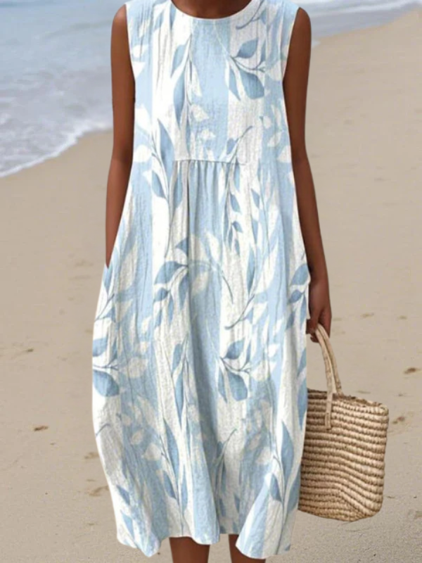 Aine™ Leafy Midi Dress