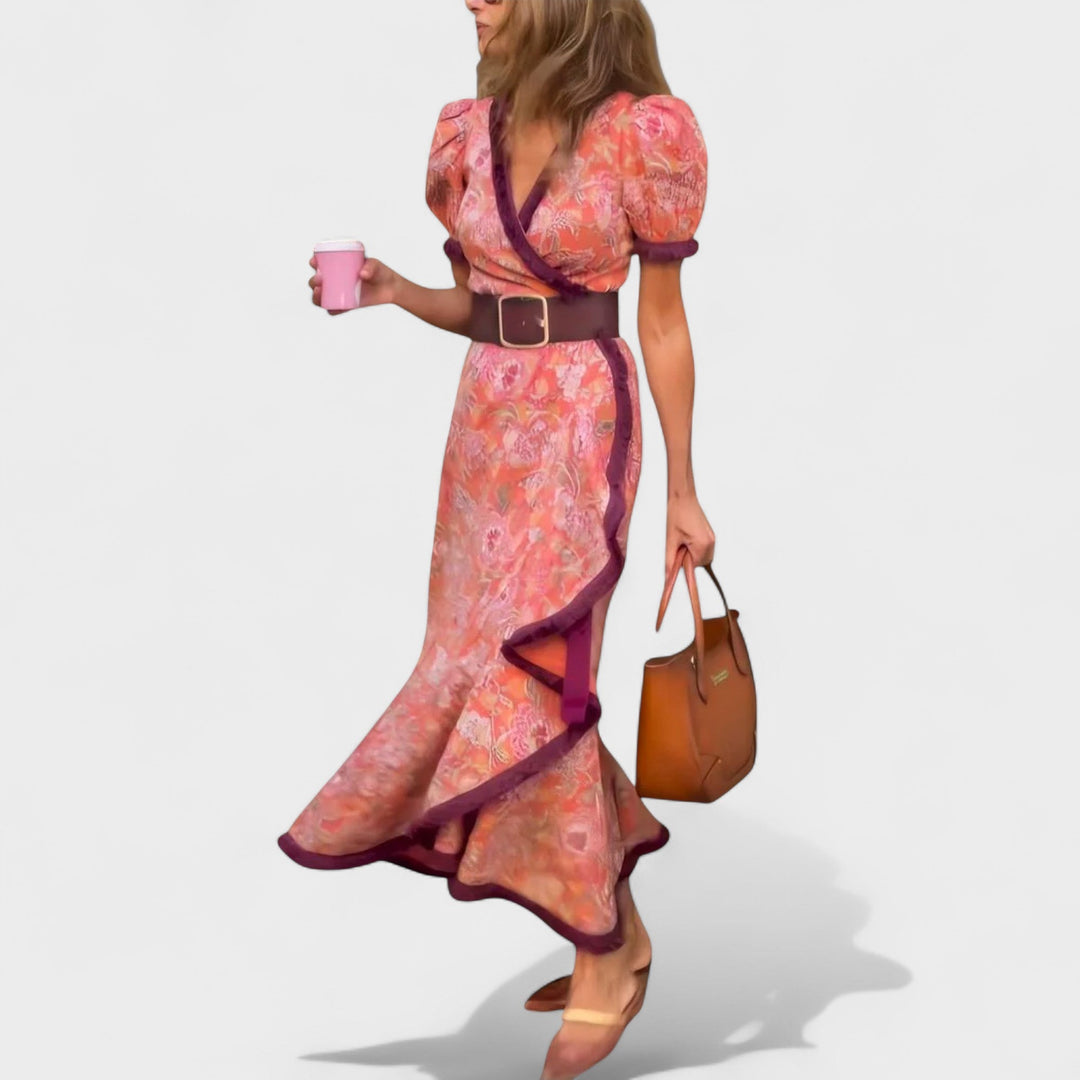 Fiona | Floral Wrap Dress