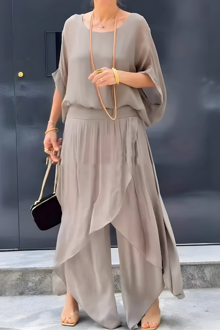 Delora | Wide-Leg Two-Piece Set