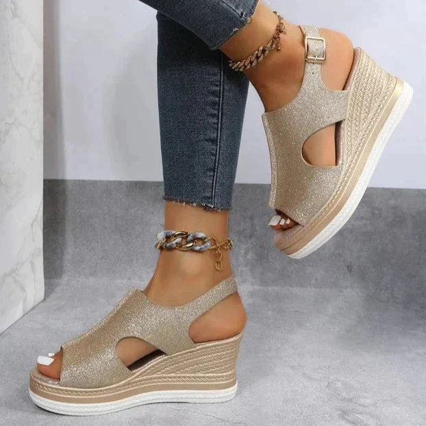 Katrina - Relaxed Wedge Sandals