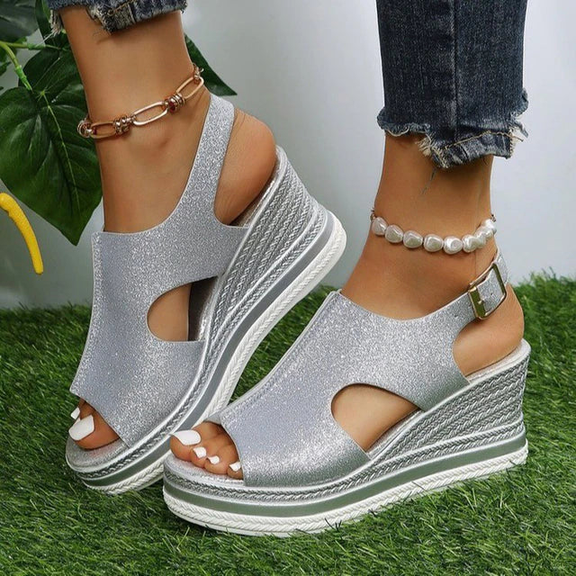 Katrina - Relaxed Wedge Sandals