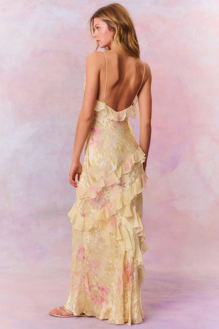 Marion | Ruffle Maxi Dress