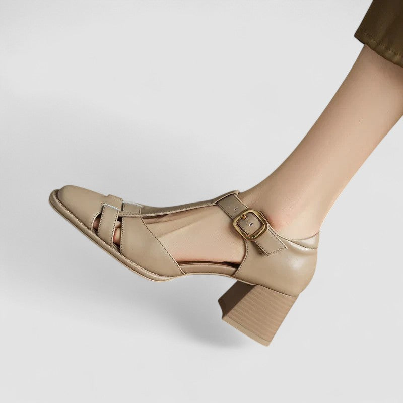 Luna | Orthopedic T-Strap Block Heels