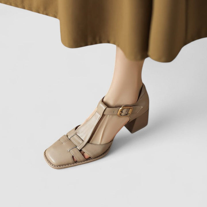 Luna | Orthopedic T-Strap Block Heels