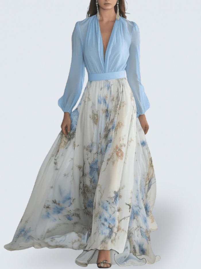 June | Floral Long Dress