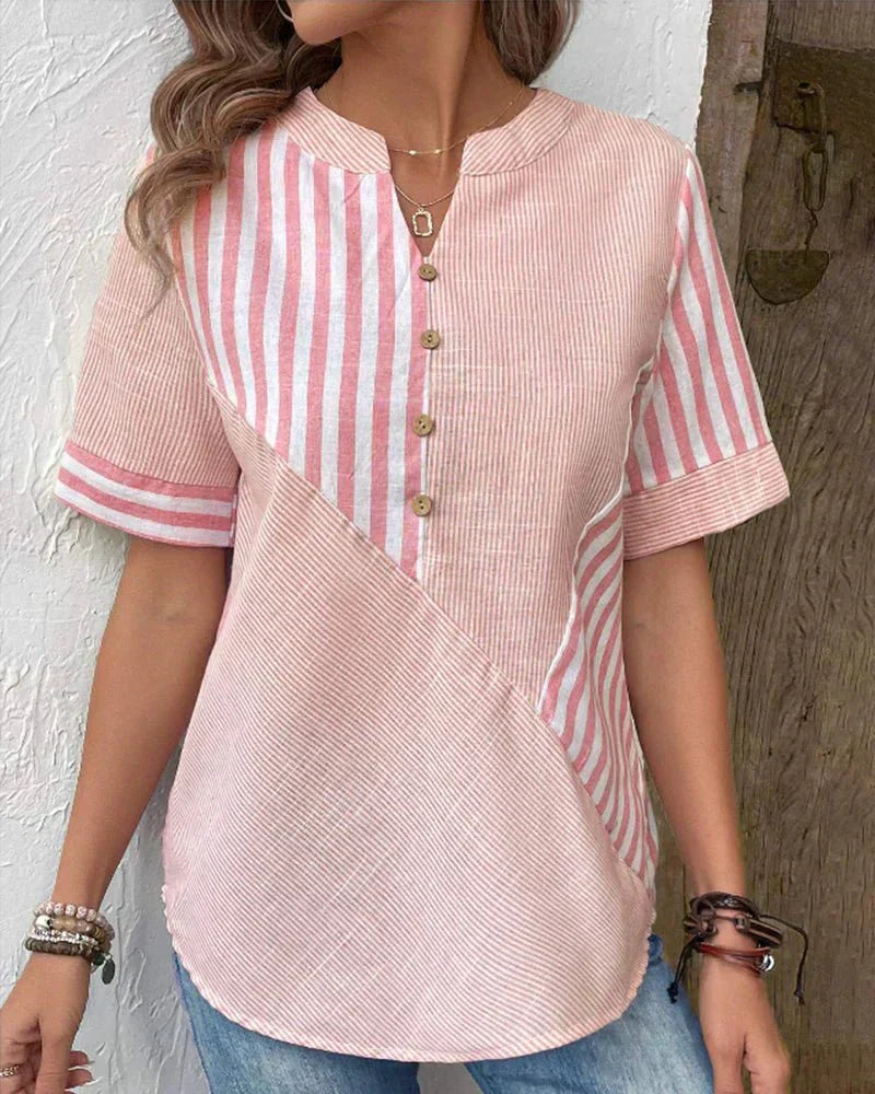 Bee | Soft Striped Blouse