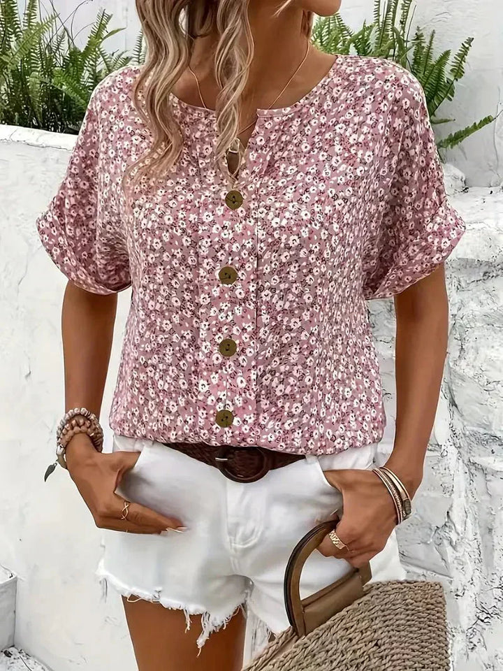 Aurelia | Wildflower Notch Blouse