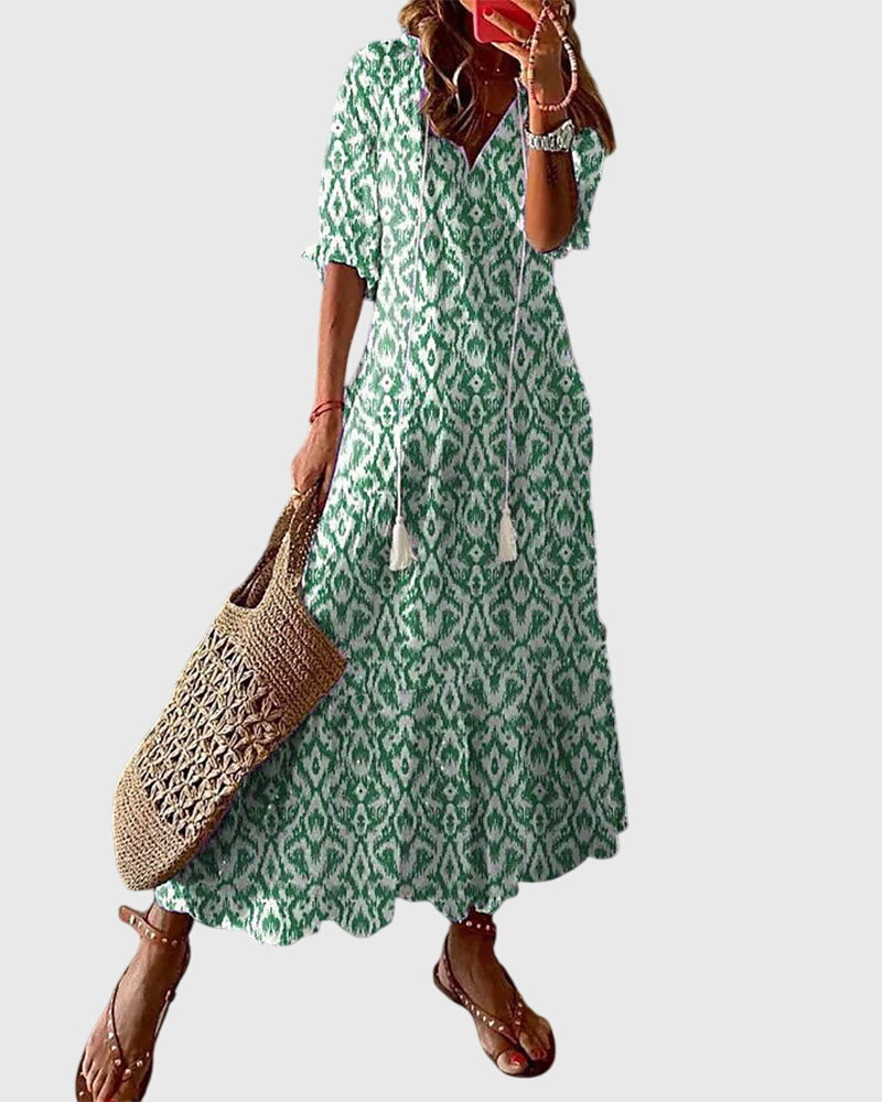 Belinda™ | Boho Vintage Summer Dress