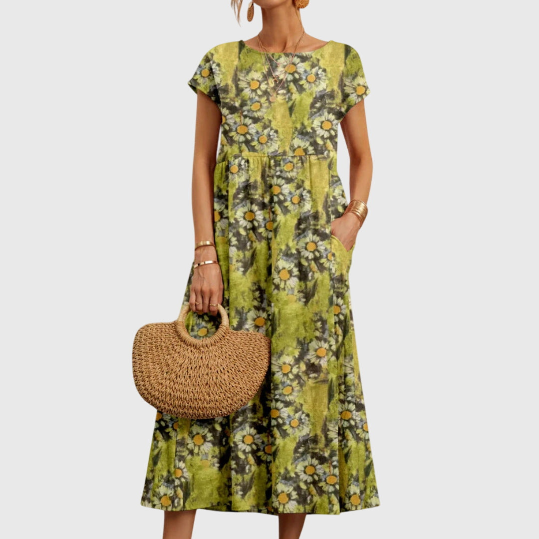 Sylvia™  | Chic Floral Dress