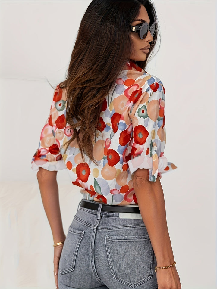 Andromena | Colourful Floral Blouse
