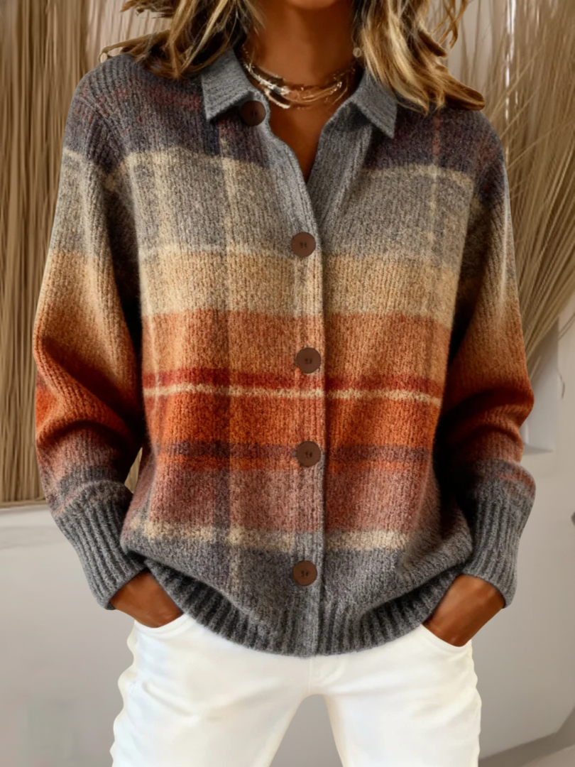 Crystal™ | Timeless Chequed Cardigan