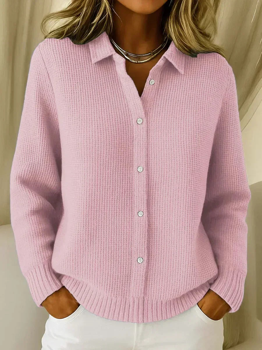 Astrid – Textured Knit Button Cardigan