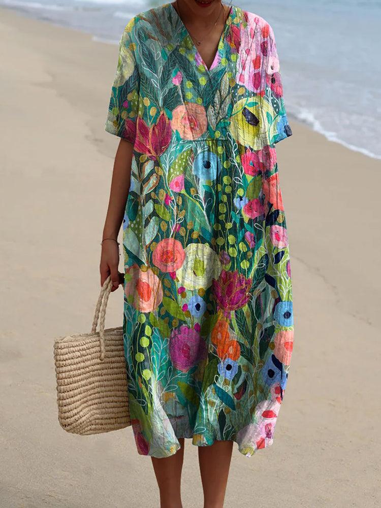 Niamh - Vintage Flower Dress