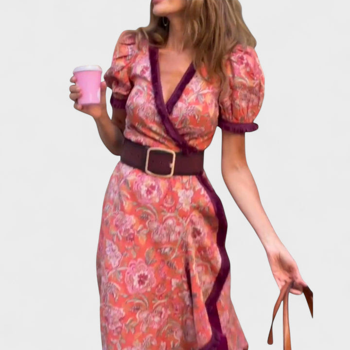 Fiona | Floral Wrap Dress