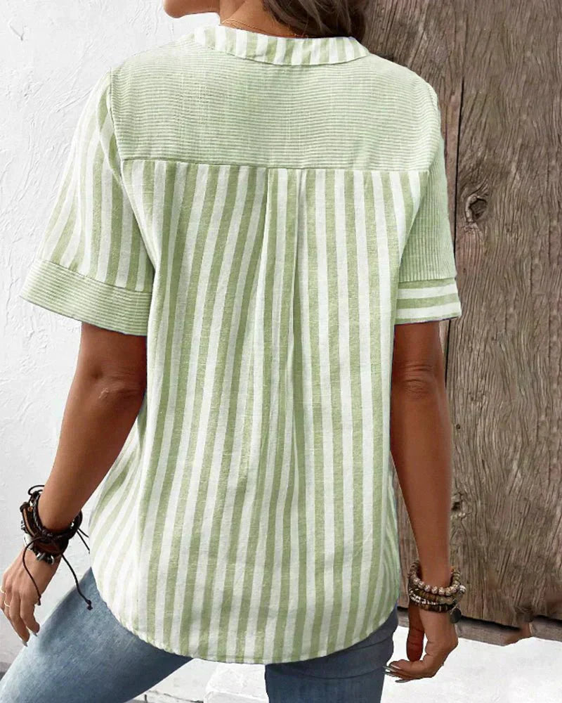 Bee | Soft Striped Blouse