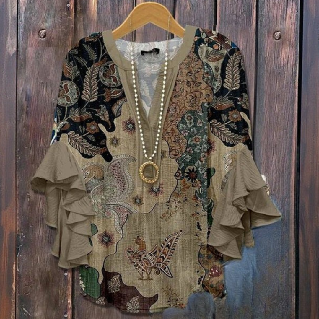 Lysandra | Elegant Blouse with Patterns