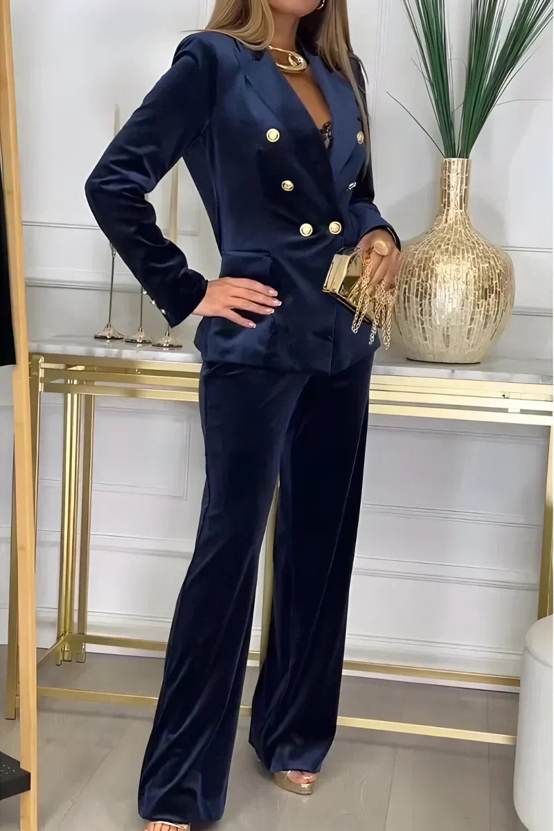 Davina™ | Chic Velvet Two-Piece Set