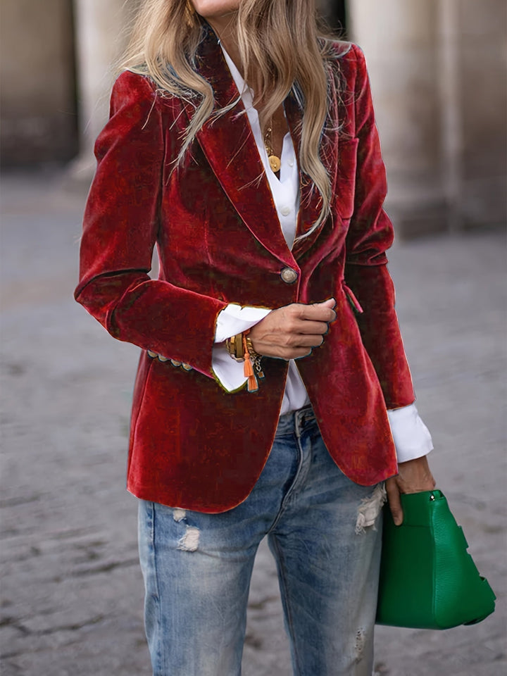 Angelina | Velvet Blazer – Confidence, Comfort & Timeless Class