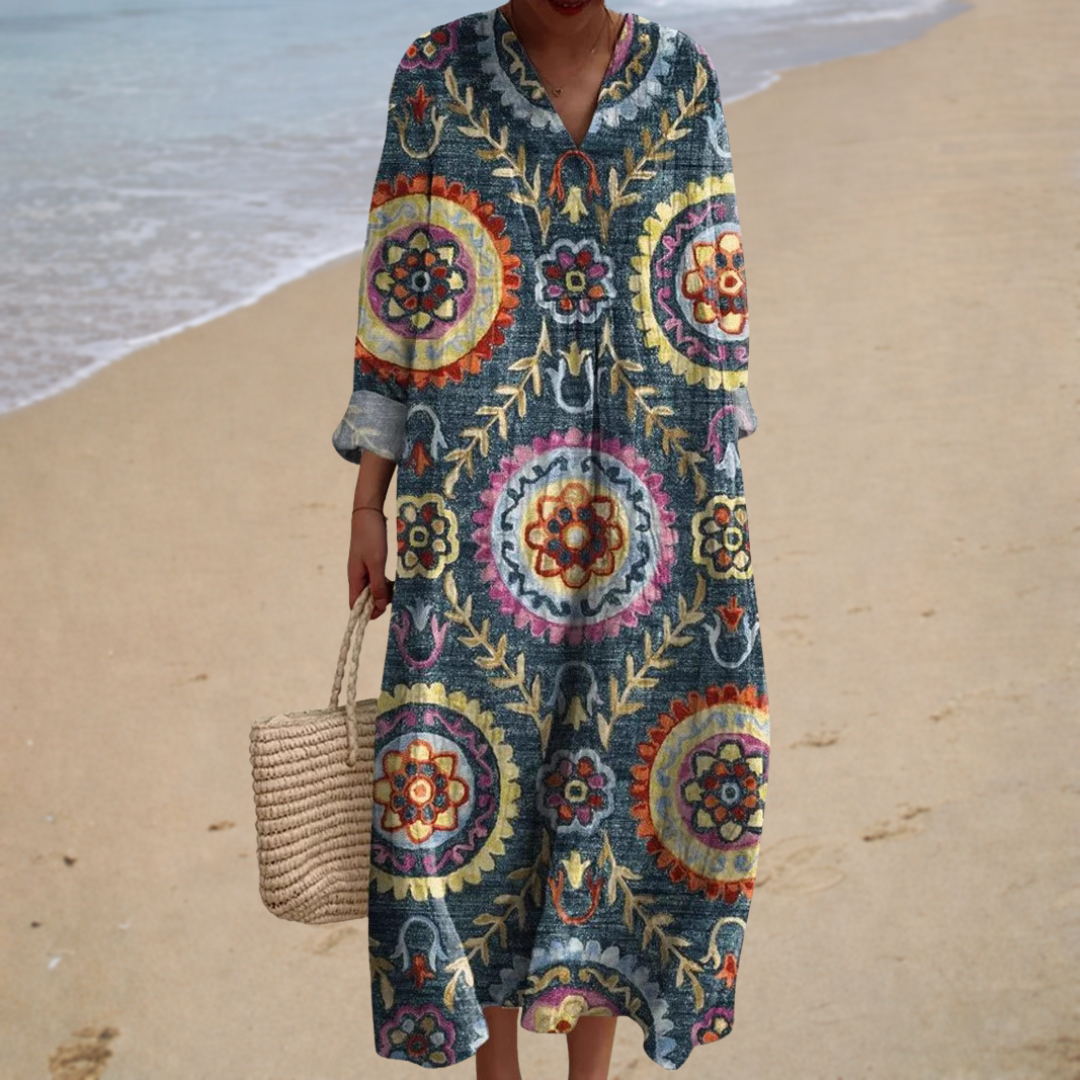 Myra Printed Summer Dress