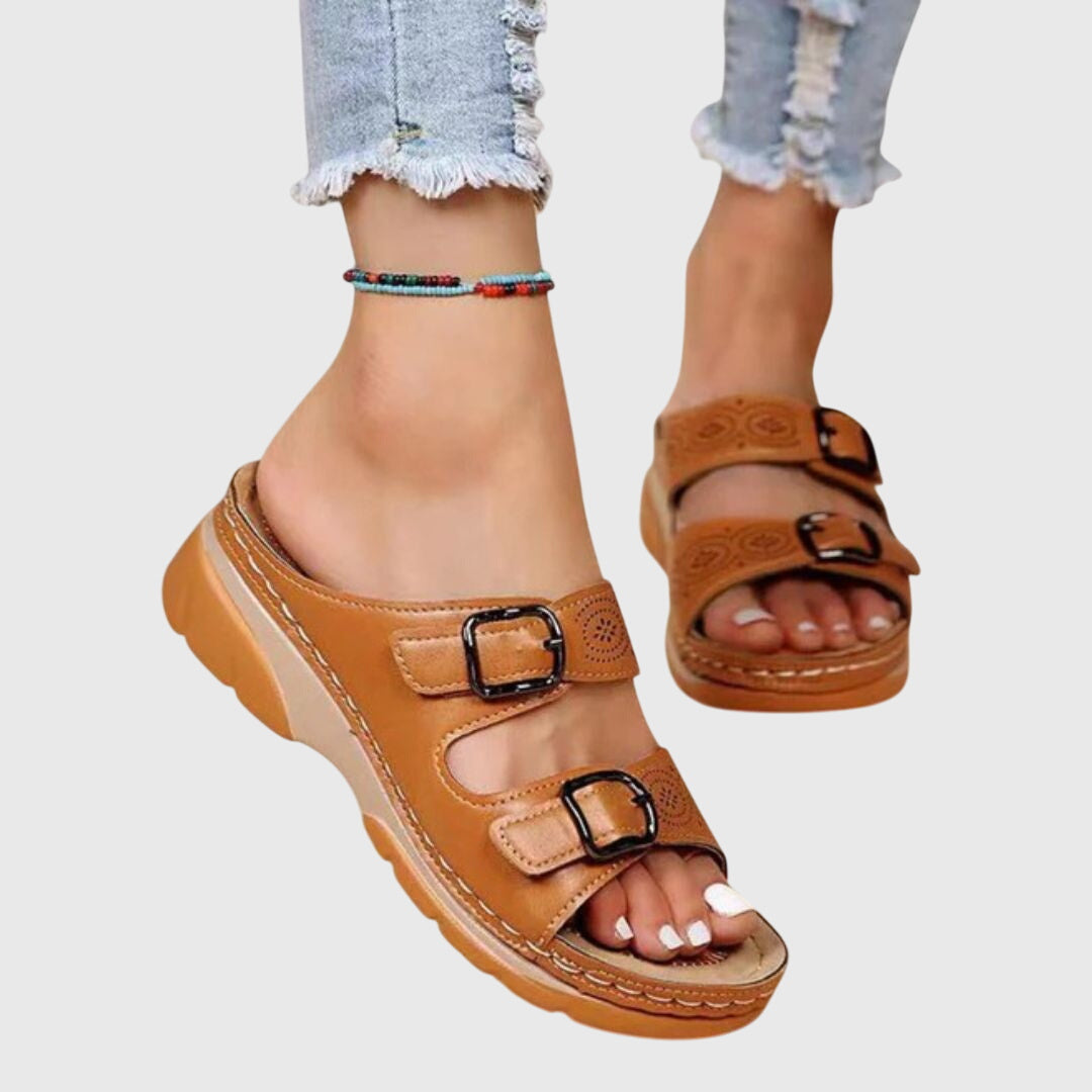 JOLANDA | ORTHOPEDIC LEATHER SANDALS