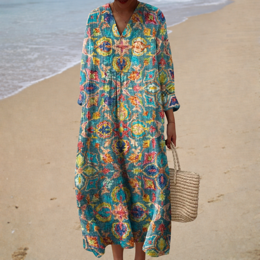 Myra Printed Summer Dress