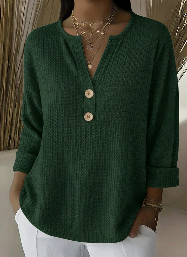 Virginia | Textured Button Sweater