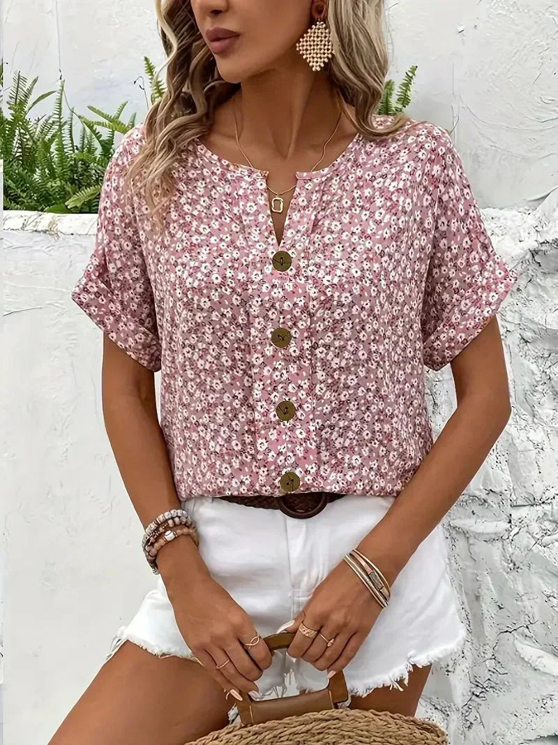 Aurelia | Wildflower Notch Blouse