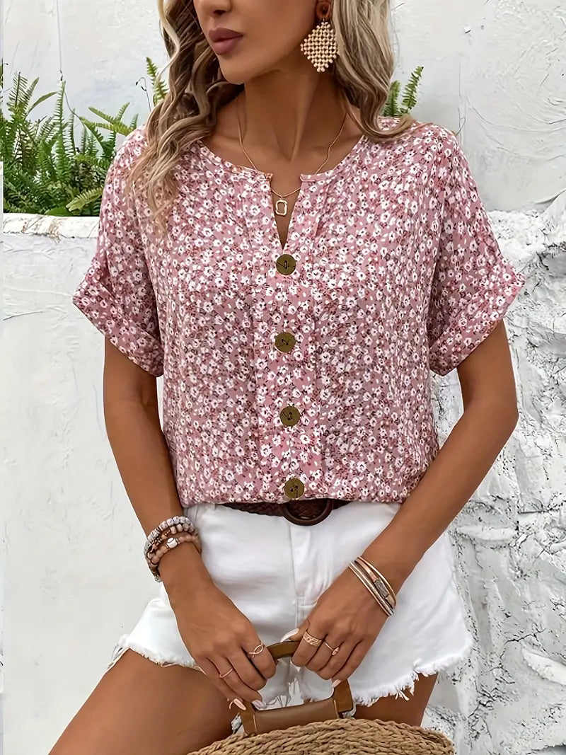Bobbie™ | Stylish Floral Print Blouse