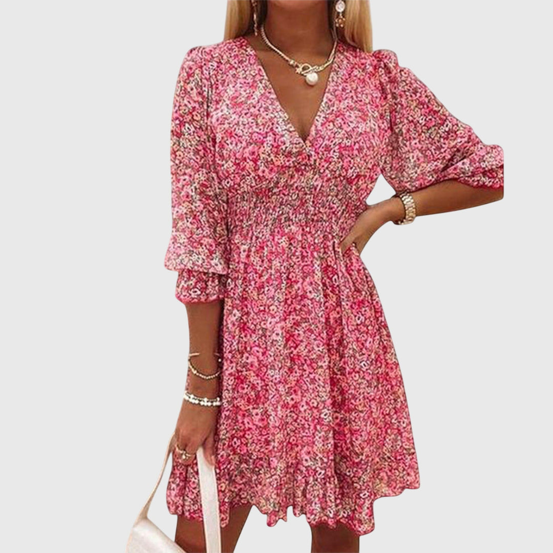 Shannon™ | Floral Puff Sleeve Dress