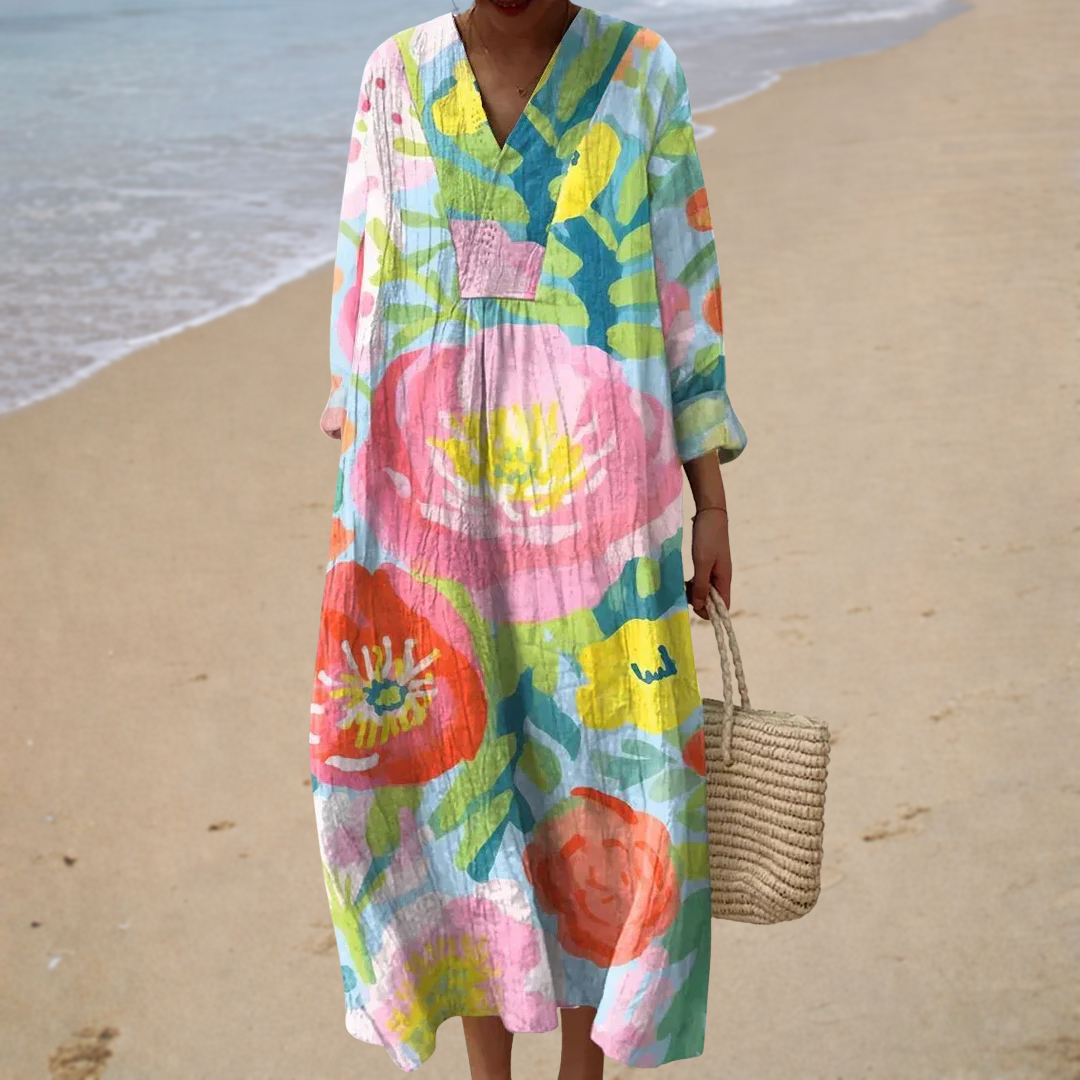 Myra Printed Summer Dress