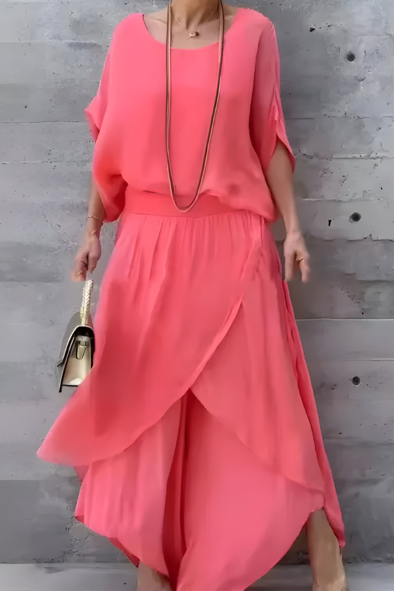Delora | Wide-Leg Two-Piece Set