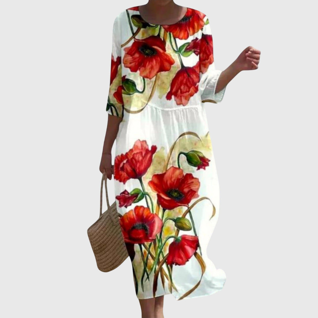 Olive™ | Stylish Floral Maxi Dress