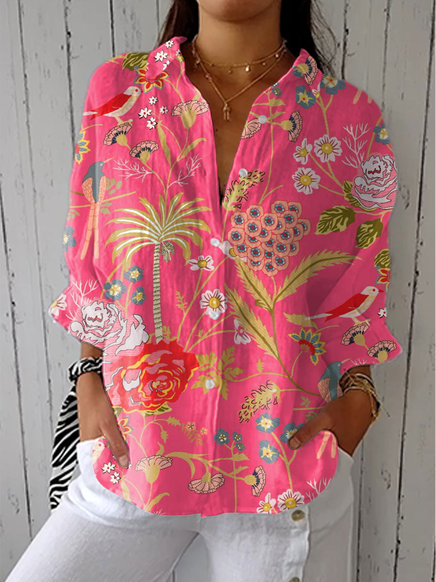 Alannah | Tropical Blossom Blouse