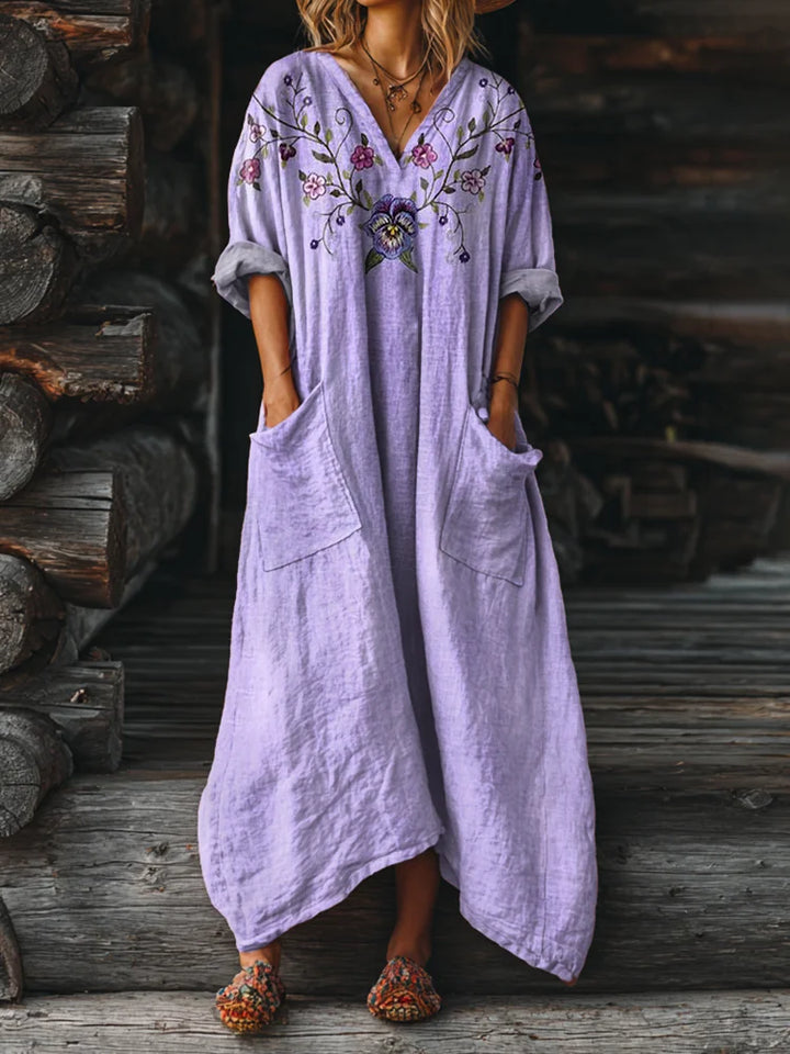 Rosalind | Vintage Boho Dress with Pockets