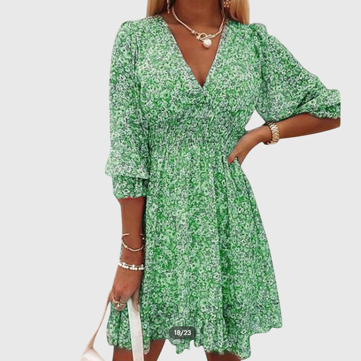 Shannon™ | Floral Puff Sleeve Dress