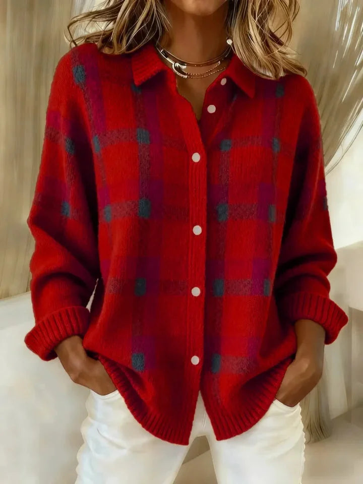 Coral™ | Retro Cheque Sweater