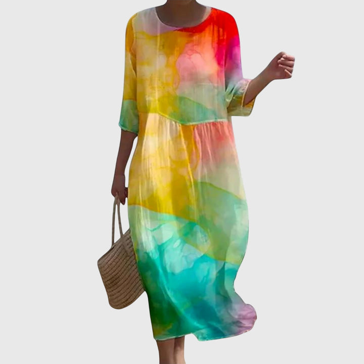 Olive™ | Stylish Floral Maxi Dress