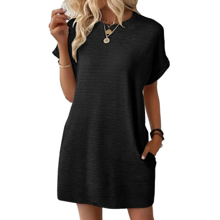 LYNN™ – Casual Minimalist Round Neck Summer Dress