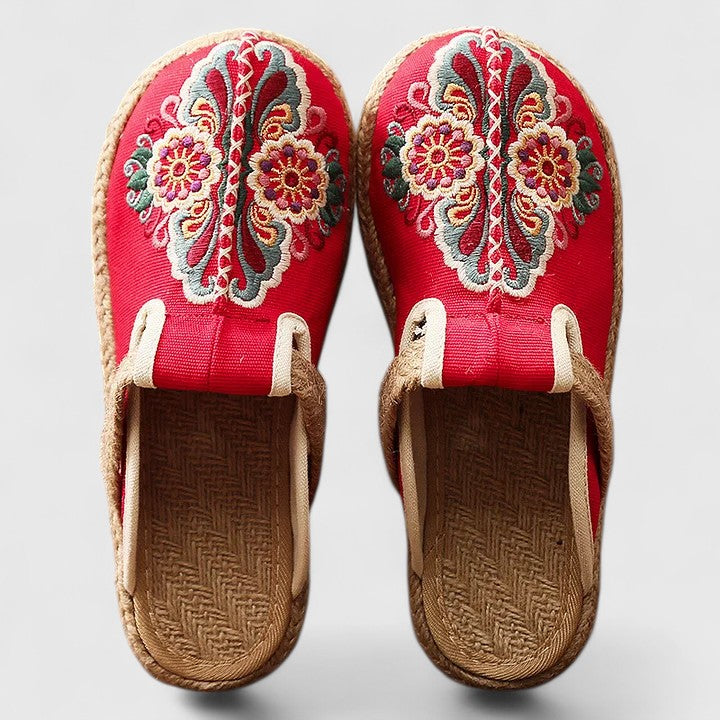 JEMIMA | COMFORTABLE HANDMADE FLORAL MULES