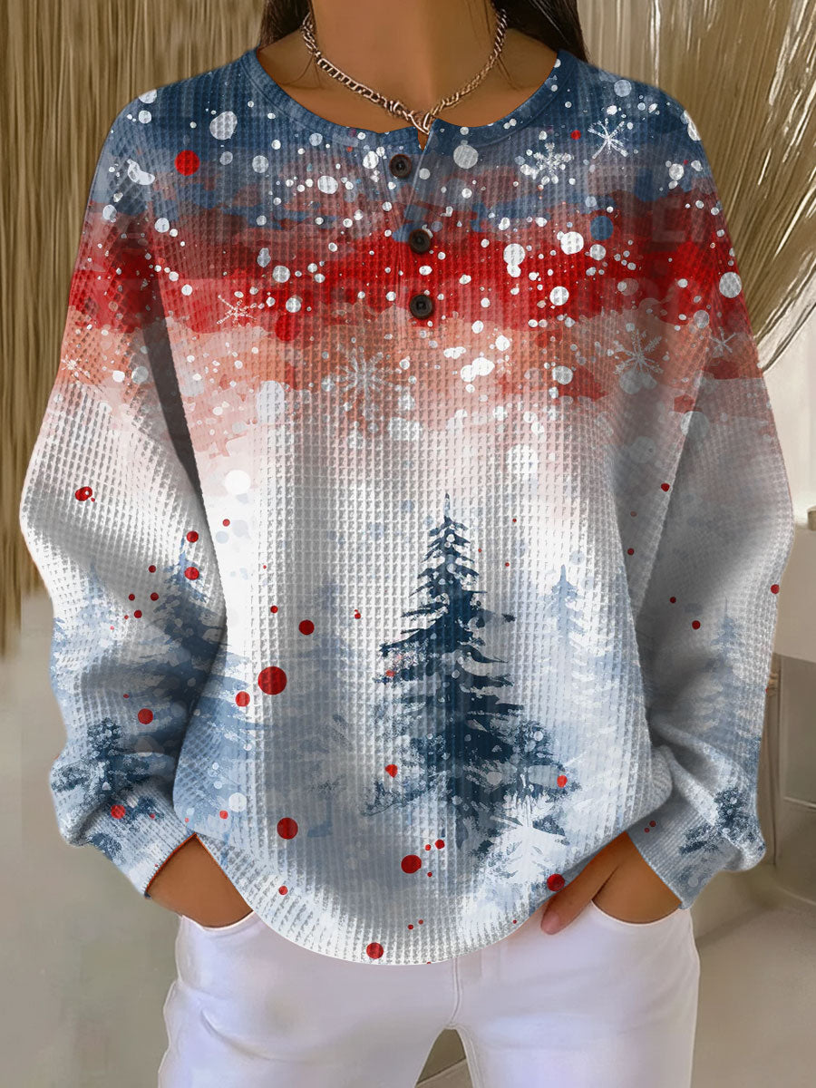 Nesta™ - Christmas Jumper with Soft Christmas Tree Pattern