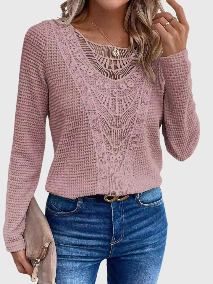 Magdalene | Pink Boho Blouse